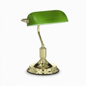 Настольная лампа Ideal Lux LAWYER TL1 OTTONE 13657
