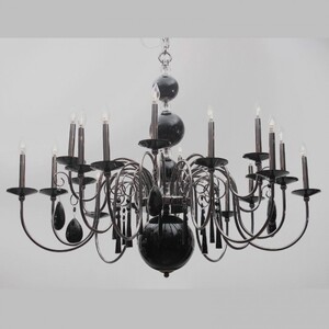 Люстра Illuminati Regina MD 8048-18A black